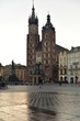Morning in cracow poland