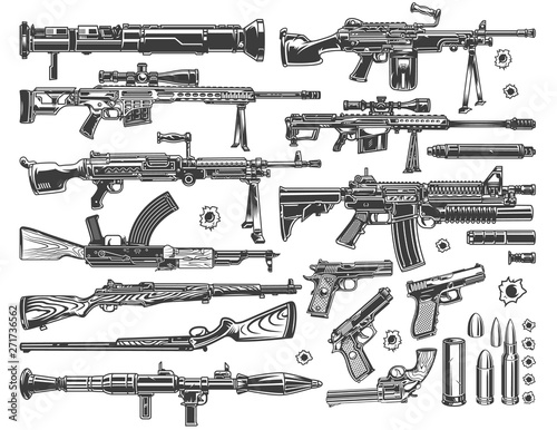 Fotomural Vintage military elements set