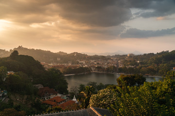 Wall Mural - kandy sri lanka view from the hill