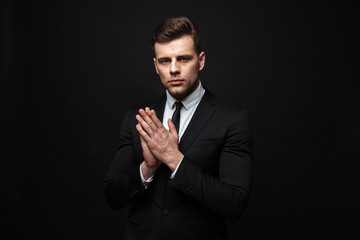 Wall Mural - Handsome confident businessman wearing suit