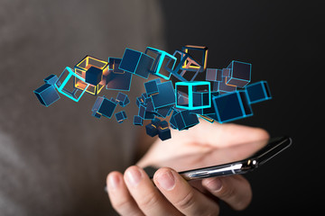 data code binary concept