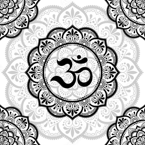 Seamless Decorative Ornament In Ethnic Oriental Style Circular