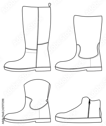 boot outline shoes footwear line outline vector fill in shoe fill in the blank black set collection boots template buy this stock vector and explore similar vectors at adobe stock boot outline shoes footwear line