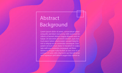 Poster - Trendy gradient shapes composition