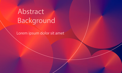 Poster - Trendy gradient shapes composition