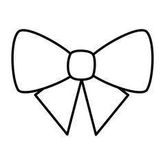 Sticker - cute bow decorative isolated icon