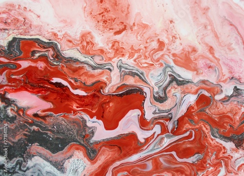 Abstract Artistic Texture Acrylic Paint And Liquid Inks Are Mixed