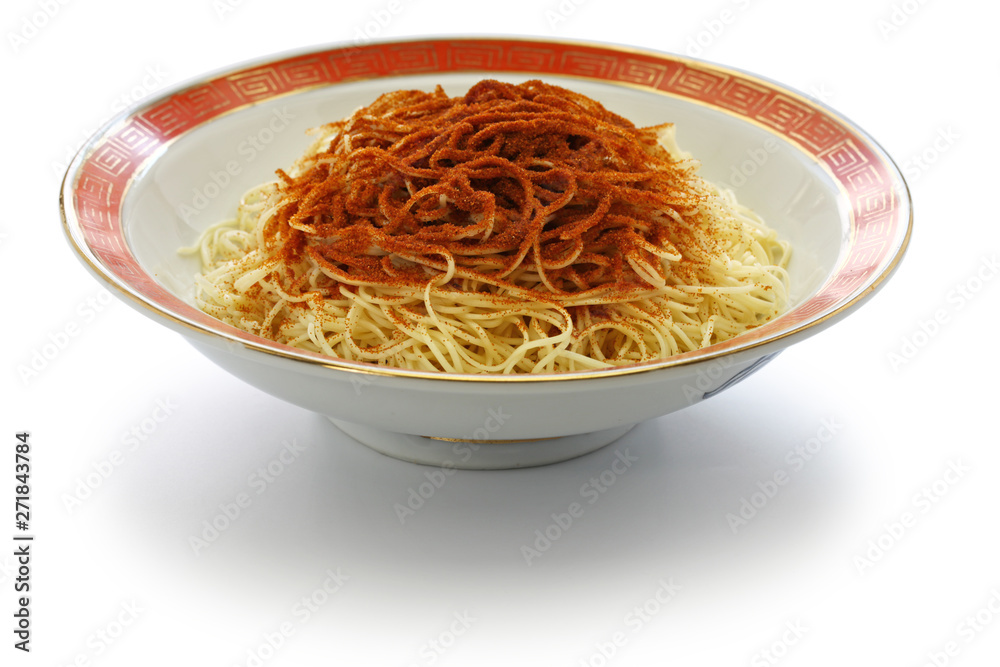 Shirmp Roe homemade dried shrimp roe noodles, chinese macau cuisine, ha zi lo mien ...