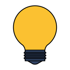 Wall Mural - bulb light idea isolated icon