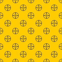 Poster - Aim pattern seamless vector repeat geometric yellow for any design