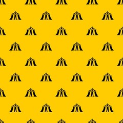 Wall Mural - Circus tent pattern seamless vector repeat geometric yellow for any design