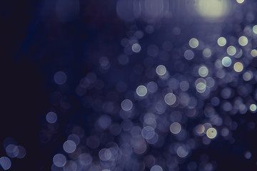 Canvas Print - bokeh of lights on black