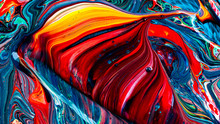 Art Of Acrylic Color Abstract Background