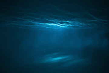 Underwater scene with light