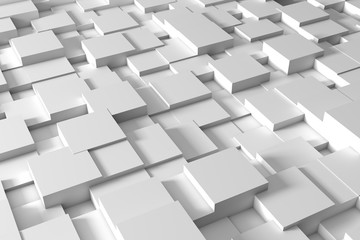 Poster - Abstract white squares