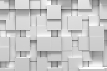 Poster - Abstract white squares