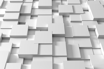 Poster - Abstract white squares