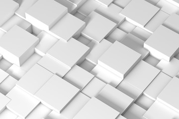 Poster - Abstract white squares