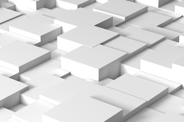 Poster - Abstract white squares
