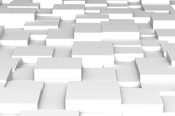 Poster - Abstract white squares