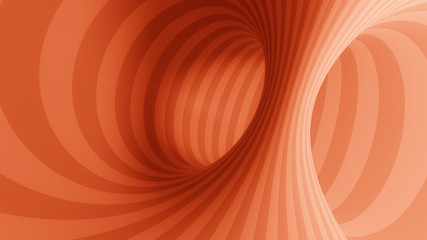 Wall Mural - optical illusion red tunnel