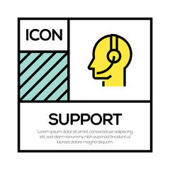 Poster - SUPPORT ICON CONCEPT