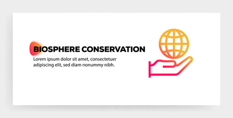 Poster - BIOSPEHERE CONSERVATION ICON CONCEPT