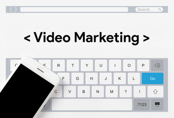 Wall Mural - video marketing concept