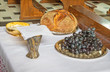 The bread and wine - catholic mass - the symbols of eucharist.