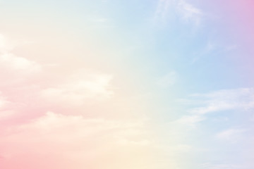 Wall Mural - cloud background with a pastel colour