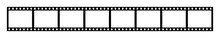 Eight Empty Frames Of 35 Mm Film Strip