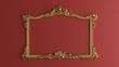 © Pixel Fabrikası - Gold Frame - 3D Rendering