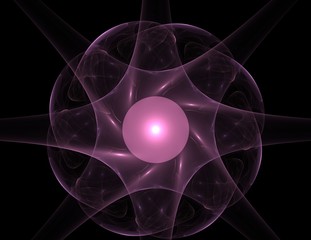 Poster - Abstract fractal patterns and shapes. Fractal texture for prints.