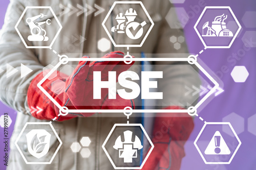 Hse Health Safety Environment Industry Concept Safe Industrial