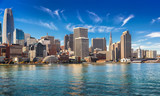 Fototapeta  - Downtown San Francisco and bay area on sunny day