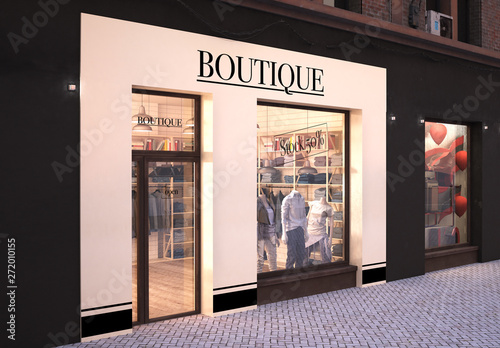 Boutique Storefront Mockup. Buy this stock template and explore similar templates at Adobe Stock ...