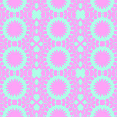 Pink and blue pattern with beautiful form