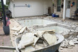 © Bill Doss - Empty swimming pool after demolishing old tile and coping for remodel