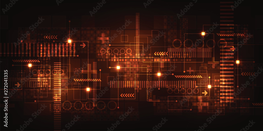 Vector background technology in the concept of digital. Stock Vector ...