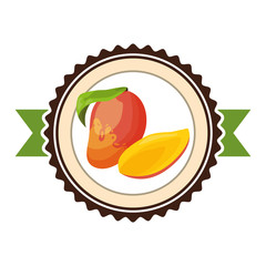 Sticker - tropical fruits design