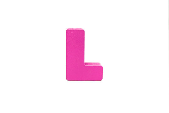 Symbol. Colorful alphabet isolated on white . Capital letter. large, big size