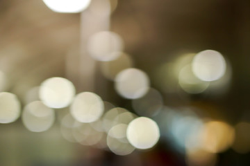 Wall Mural - Closeup and crop abstract blurred and bokeh reflection  lighting of Sunlight affects water droplets in morning fit to full screen background.