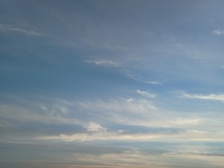 Wall Mural - cloud in the sky in the morning with the bright of sun and beautiful color