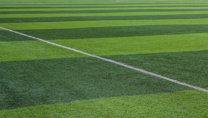 Wall Mural - football field natural green grass smooth perspective surface