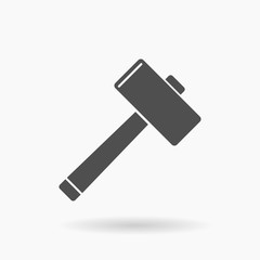 Wall Mural - Hammer Tool Icon Vector Illustration