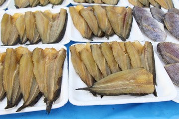 Sticker - dried fish for cooking at street food