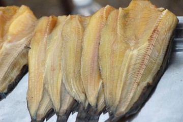 Sticker - dried fish for cooking at street food