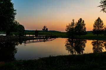 Canvas Print - soft lake 