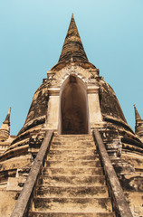 Wall Mural - Wat Phra Sri Sanphet Temple with stupa in Ayutthaya, Thailand