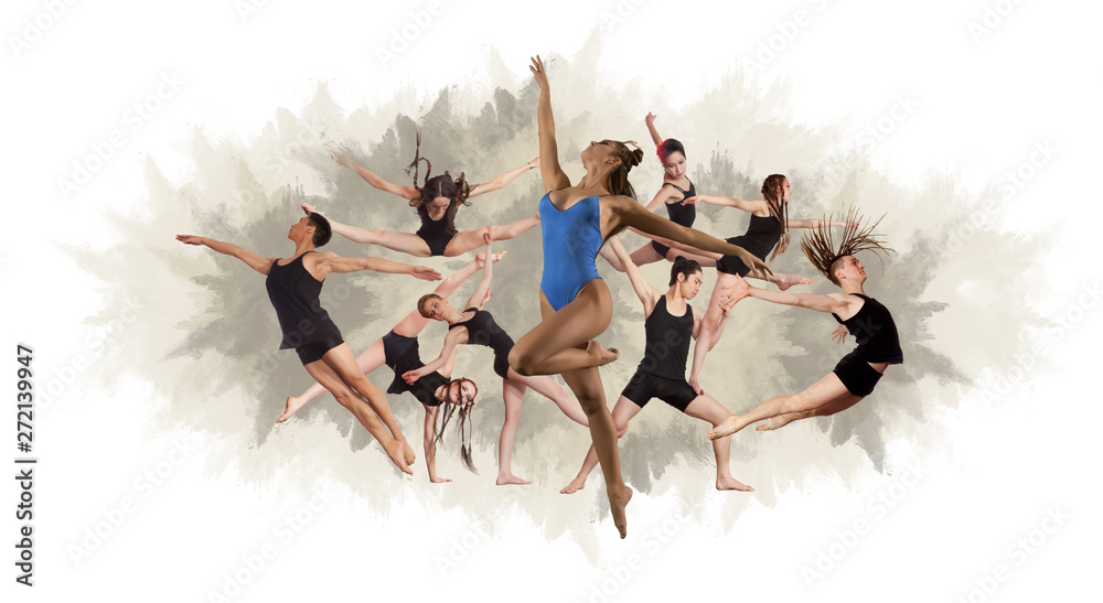 Fitness dance collage - Image Stock Photo | Adobe Stock